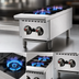Thumbnail image #3 for Winco Spectrum 12-Inch Countertop Natural Gas Hot Plate with 2 Open Burners, 50,000 BTU