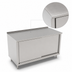 Thumbnail image #3 for John Boos Enclosed Work Table with Sliding Doors, 84 x 36-Inch, 14-Gauge 300 Series Stainless Steel Top, 1-1/2-Inch Rear Riser