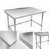 Thumbnail image #3 for John Boos Stallion 30-Inch x 24-Inch Stainless Steel Top Work Table with 1-1/2-Inch Rear Riser