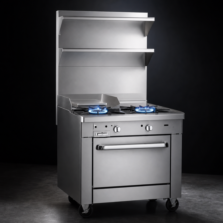 Product image #3 for Southbend Platinum Heavy Duty 32-Inch Gas Range with Open Burners, Hot Top and Convection Oven