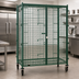 Thumbnail image #3 for EagleGard Mobile Wire Security Cage with Padlock-Ready Double Doors and Casters, 51-1/4 x 33-1/4 x 69 Inches