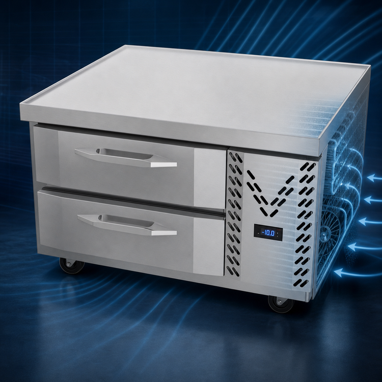 Product image #3 for Victory Refrigeration CBF36HC 36-Inch Two-Drawer Chef Base Freezer