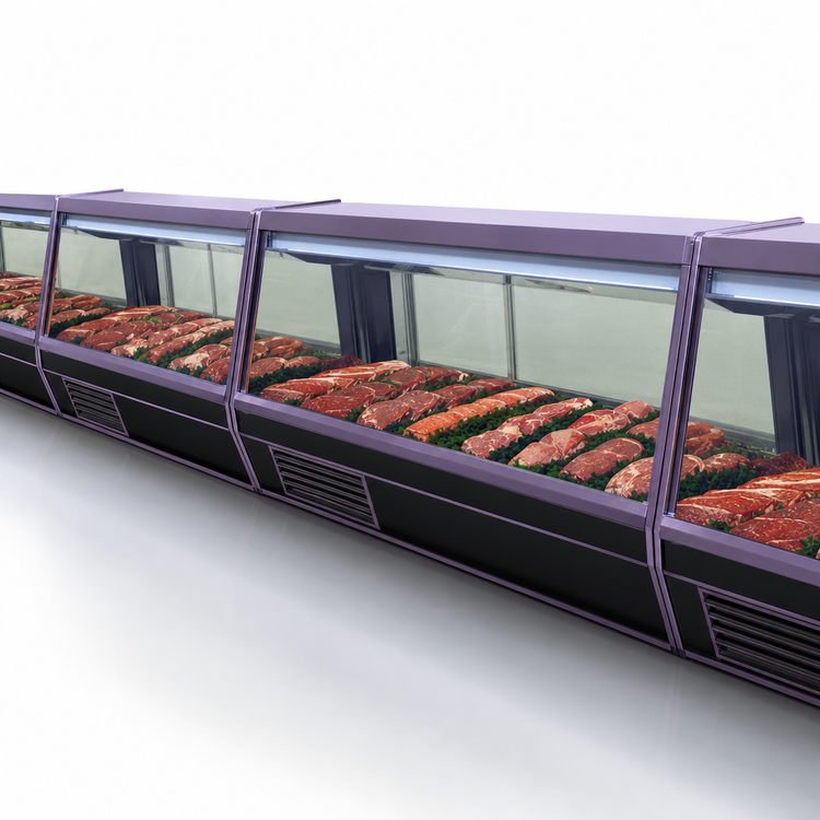 Product image #3 for Howard-McCray 32E Series 50-Inch Self-Contained Red Meat Service Case with LED Lighting, Black Exterior/White Interior