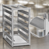 Thumbnail image #3 for Channel Manufacturing Extra Heavy-Duty Aluminum Donut Basket Transport Rack, End Load, 5-Level