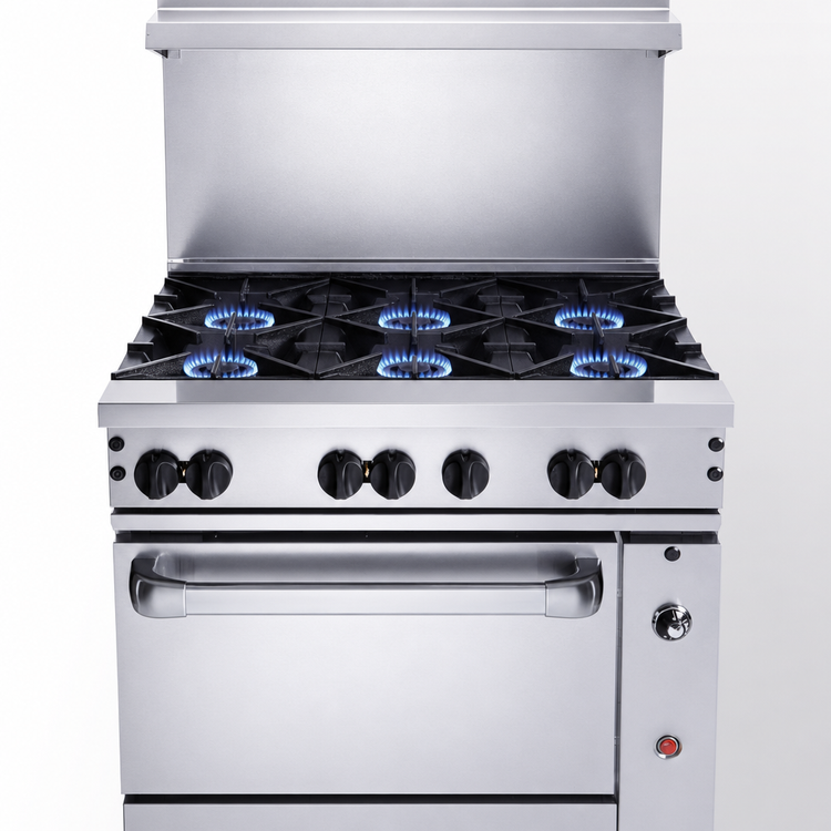 Product image #4 for Vulcan Endurance 36-Inch Natural Gas 6-Burner Restaurant Range with Standard Oven