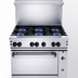 Thumbnail image #4 for Vulcan Endurance 36-Inch Natural Gas 6-Burner Restaurant Range with Standard Oven