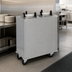 Thumbnail image #3 for Delfield Shelleymatic CAB2-1450 Mobile Enclosed Two-Stack Unheated Dish Dispenser for 12-14-1/2 Inch Round Plates