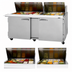 Thumbnail image #4 for Turbo Air PRO Series 72-5/8-Inch Mega Top 2-Section Sandwich/Salad Prep Table with 30-Pan Top and Self-Contained Refrigeration