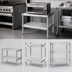 Thumbnail image #3 for New Age Stationary Modular Aluminum Equipment Stand with 2 Adjustable Solid Shelves, 30 x 15 x 24 Inches