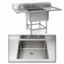 Thumbnail image #3 for Spec-Master Freestanding 1-Compartment Stainless Steel Sink with 30-Inch Left Drainboard, 53-1/2 Inch Wide
