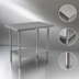Thumbnail image #3 for Mixrite 30 Inch x 30 Inch Stainless Steel Work Table with Adjustable Undershelf