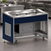 Thumbnail image #3 for Atlas Metal INFRM-3 3-Pan Refrigerated Cold Food Unit with Open Cabinet Base