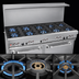 Thumbnail image #3 for Southbend Ultimate 60-Inch Gas Restaurant Range with 8 Burners, Standard Oven, and Cabinet Base