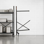 Thumbnail image #3 for Metro SmartLever SM762424-ADD Add-On Cantilever Shelving Kit, 24 x 24-Inch Shelf Size, 76-3/8-Inch High, Epoxy-Coated Steel