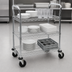 Thumbnail image #3 for Metro Super Erecta MW703 Standard Duty 3-Shelf Open Chrome-Plated Utility Bus Cart
