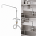 Thumbnail image #3 for T&S Brass B-2294 Double Pantry Faucet with 14-Inch Swing Nozzle, 4-Inch Centers