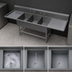Thumbnail image #3 for John Boos Pro-Bowl Floor Model 3-Compartment Stainless Steel Sink with 24