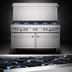 Thumbnail image #3 for Southbend S-Series 60-Inch Gas Restaurant Range with 6 Open Burners, 24-Inch Griddle/Broiler, and 2 Cabinet Bases