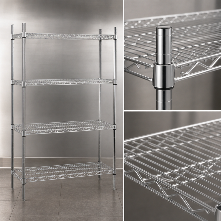 Product image #3 for Advance Tabco Special Value Series Heavy Duty Chrome Plated Wire Shelf, 60W x 24D