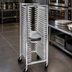 Thumbnail image #4 for Channel Manufacturing Aluminum Full-Size End-Load Pizza Pan Rack with 5-Inch Swivel Casters, 26-Pan Capacity