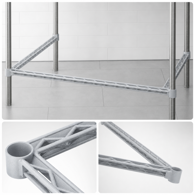 Product image #3 for EAGLEgard 3-Sided Double Truss Frame, 72"W x 36"D, Hybrid Epoxy Finish