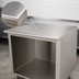 Thumbnail image #3 for Advance Tabco Special Value Economy 48 Inch x 24 Inch 16 Gauge 304 Stainless Steel Flat Top Open Base Work Table