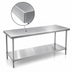 Thumbnail image #3 for Eagle Group Spec-Master Marine Series Stainless Steel Work Table with Adjustable Undershelf, 120 x 24 Inches