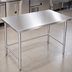 Thumbnail image #3 for Heavy-Duty 60-Inch x 30-Inch x 36-Inch Stainless Steel Work Table with Open Base