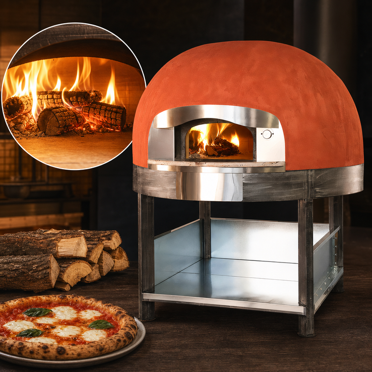 Product image #3 for Morello Forni FW150-CB Wood-Fired Round Indoor Pizza Oven with 59-Inch Cooking Diameter