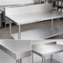 Thumbnail image #3 for Duke 108-Inch x 30-Inch Stainless Steel Work Table with 10-Inch Riser and Galvanized Undershelf