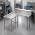 Thumbnail image #3 for Advance Tabco L-Shaped Island Clean Dishtable, Left-Operator, 143 Inch, 304 Stainless Steel