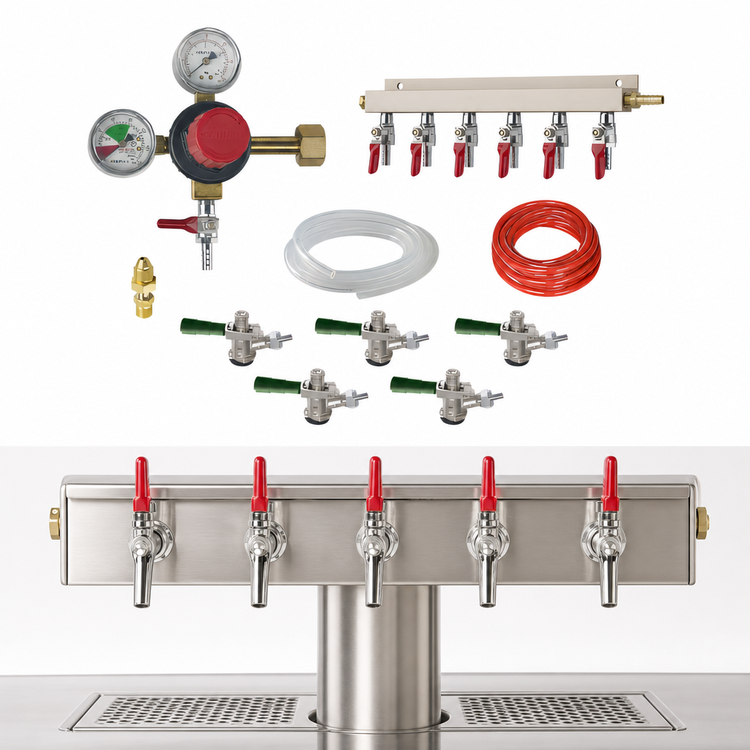 Product image #3 for Krowne Nitro Beer Kit for 5-Faucet Beer Dispensers