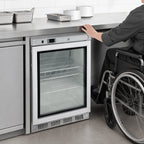 Thumbnail image #3 for Kelvinator Commercial KCHUCGD23R ADA-Height 1-Section Undercounter Refrigerator, 4.4 Cu. Ft., Right-Hinged Glass Door