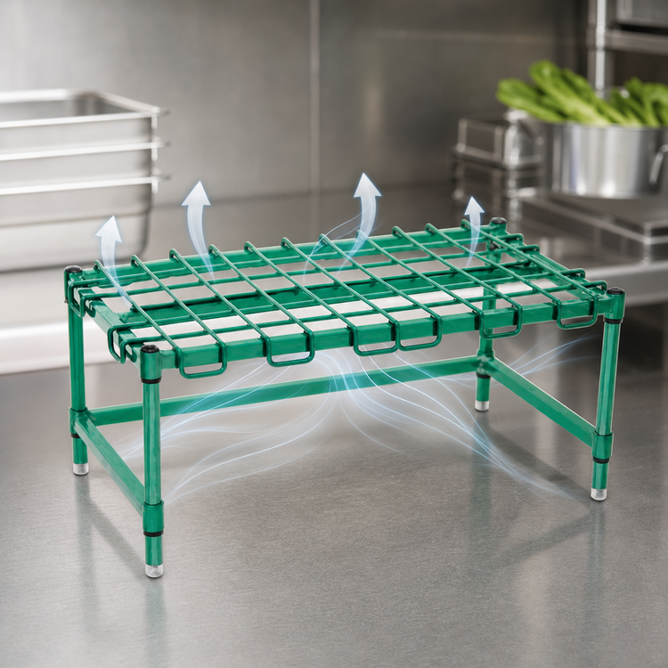 Product image #3 for EAGLEgard Wire Dunnage Rack with Removable Wire Mat Assembly and Three-Sided Frame, 36 x 24 x 14 Inches, 1600 lb Capacity