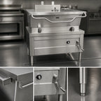 Thumbnail image #3 for Crown GS-40 40 Gallon Gas Tilting Skillet with Manual Tilt