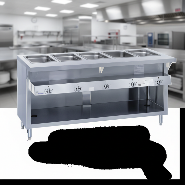 Product image #2 for Thurmaduke G-5-DLSS 5-Well Deluxe Gas Hot Food Steam Table