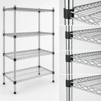 Thumbnail image #3 for Eagle Group QuadTruss QA2130S Quad-Adjust Stainless Steel Wire Shelf, 30"W x 21"D, 800 lb Capacity Case of 4