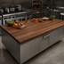 Thumbnail image #3 for John Boos Boos Block American Black Walnut Edge-Grain Kitchen Countertop, 132 x 38 x 3 Inches