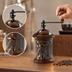 Thumbnail image #3 for TRE SPADE Manual Countertop Coffee Grinder with 100g Hopper, Hand Crank, and Beech Wood & Steel Construction