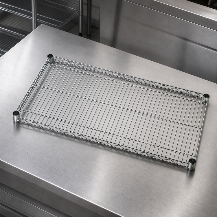 Product image #3 for Quantum 48-Inch W x 36-Inch D 304 Stainless Steel Wire Shelf, 600-800 lb Capacity