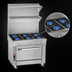 Thumbnail image #3 for Southbend Platinum 36-Inch Heavy Duty Gas Sectional Range with Cabinet Base and Six Open Burners
