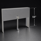 Thumbnail image #3 for Glastender, Inc. SSRC-15 15-Inch Single Stainless Steel Speed Rail Locking Cover