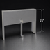 Thumbnail image #3 for Glastender 15-Inch Single Stainless Steel Speed Rail Locking Cover