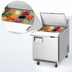 Thumbnail image #3 for Everest Refrigeration EPBR1 Mega-Top Sandwich Prep Table, 1 Section, 27-3/4-Inch Wide, Rear-Mounted Self-Contained Refrigeration