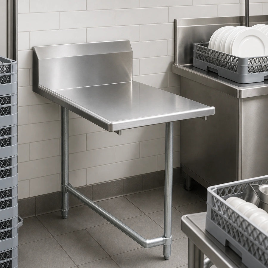 Straight Clean Dish Table