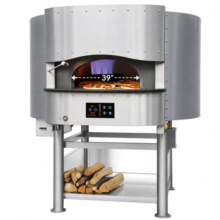 Product image #3 for Morello Forni PG100 Gas-Fired Round Pizza Oven with Stand Base, 39-Inch Inside Cooking Diameter