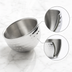 Thumbnail image #3 for American Metalcraft Hammered Double-Wall Angled Stainless Steel Sauce Cup, 5 oz