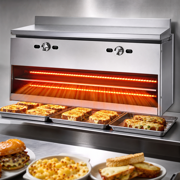 Product image #3 for Titan JCM-108 108" Gas Wall Mounted Cheesemelter with Infrared Burners