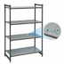 Thumbnail image #3 for Cambro Camshelving Basics Plus Stationary Solid Starter Unit, 24 x 60 x 72 Inches, 4-Tier, Brushed Graphite