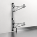 Thumbnail image #3 for Eagle Group Adjustable Post Wire Wall-Mounted Prepackaged Mid Unit, 18-Inch Shelf Width, 33-Inch Post, Chrome